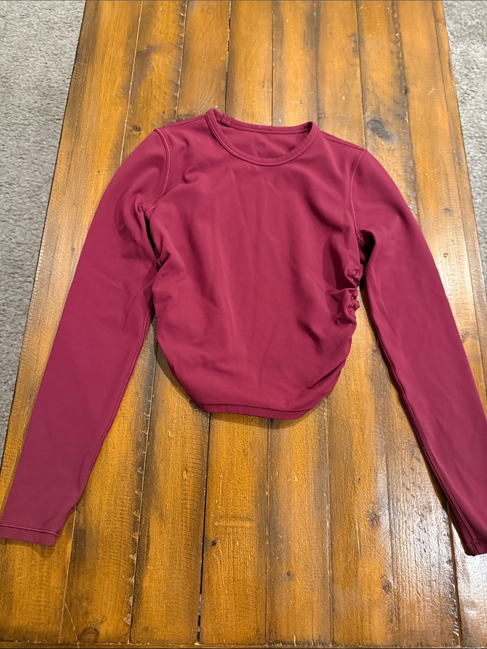 lululemon athletica Long Sleeve Crew Top - Wine